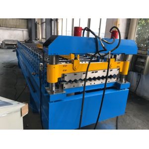 380V 50Hz 3 Phases Roof Panel Roll Forming Equipment Manual Decoiler 20GP