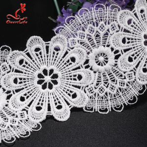 Wholesale Lace Trim Stretch Lace Trim Flat Lace Trim Flower Embroidery