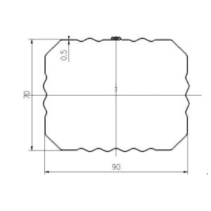 Steel Pipe Square Downspout Roll Forming Machinery Full Automatic 8 - 10m/Min
