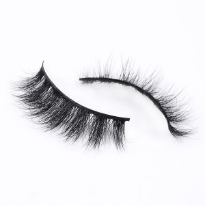 Synthetic 18mm 3D Faux Mink Lashes With Black Cotton Band