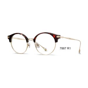 Fashionable Half Round Eye Frames , Plastic Ultralight Glasses Frames