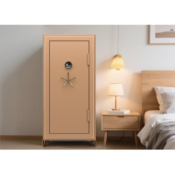 Fingerprint Lock 7 Open ways Jewelry Safe Box Watch Winder Safe 35mm Solid Steel Latches