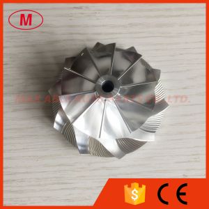 Quality GT28 49.70/67.40mm 10+0 blades racing turbocharger milling/aluminum 2618/billet compressor wheel for sale
