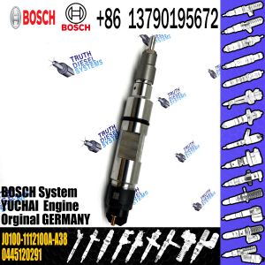 diesel fuel injector 0445120291 J0100-1112100A-A38 good quality injector for YUCHAI common rail injector 0445120291