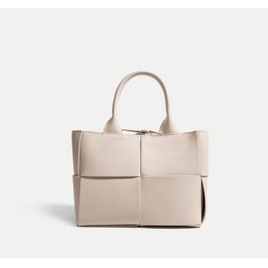 Cowhide Portable Hand Bag Top Zippered Pink Square Purse