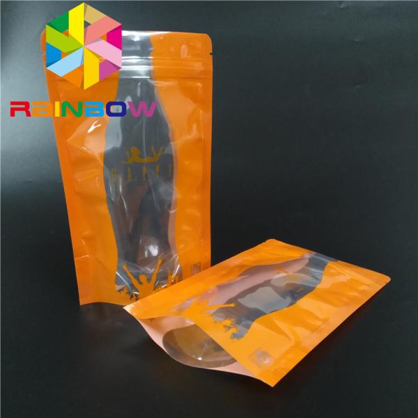 skincare packaging bag/hologram foil stand up bath salt packaging with window