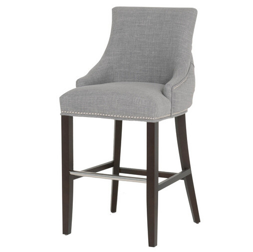 Buy European Barstool /Bar Stool for Restaurant Furniture /Bedroom Set for Living Room/hotel , birch wood with linen fabric at wholesale prices