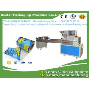 Food packaging plastic roll film with bestar packaging machine