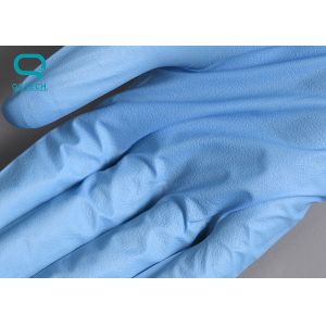 Blue Ambidextrous Disposable Clean Room Nitrile Gloves Class 10 ISO9001