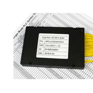 SC APC Fiber Optic Splitter Professional Single Mode High Reliability