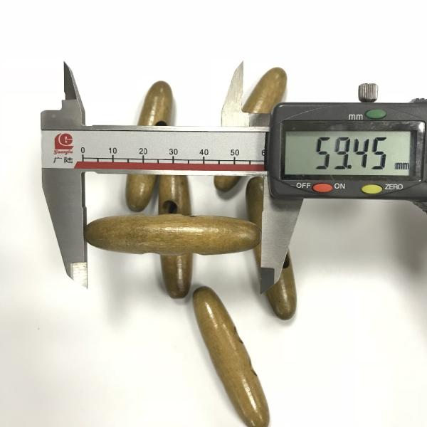 Fashion two holes high-grade natural environmental friendly wooden toggle button