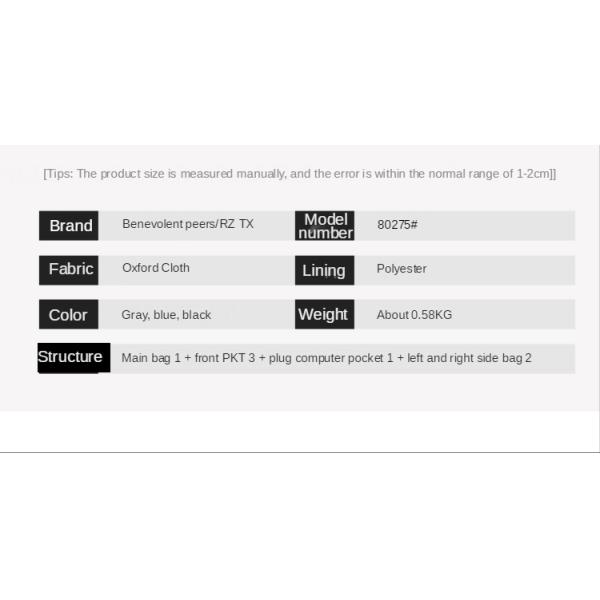 Wear Resistant Waterproof Travel Fashion Backpack 0.58kg Nylon Duffle Bag