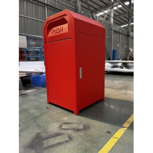 Eco-Friendly Stainless Steel Trash Can with Customized Size and Logo for