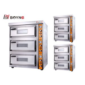 Big Capacity Pizza Oven Three Layer Electric 380v Stainless Steel