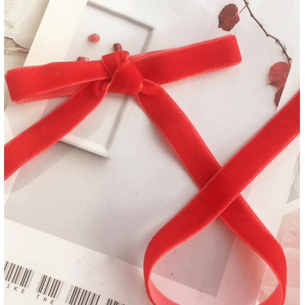 Custom Fashion Colorful Christmas Decoration Shiny Glitter Velvet Ribbon Gift Hair Bow Ribbon DIY