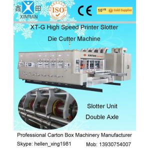 China Grinded Surface Flexo Printing Plotting Machine , XT-L Lubrication Four-color Slotting on sale
