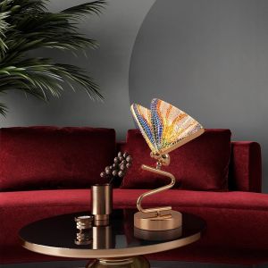 Nordic bedside lamp butterfly table lamp modern vertical scandinavian table lamp