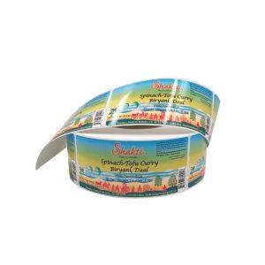 Transparent PVC Food And Beverage Labels Drum Label Printing