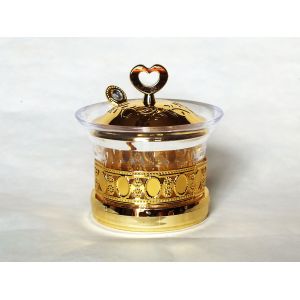 Arabia Exquisite Imitation metal base Louhua Roses Sugar bowl