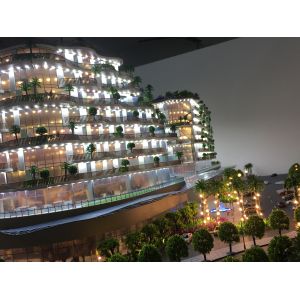 Machine Cut Acrylic Architecture Model , Modern Architecture Model Building