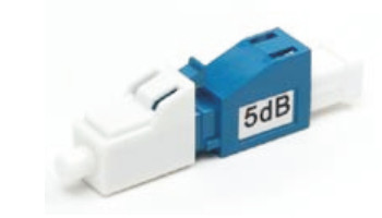 fiber optic LC to FC Single Mode 20dB Attenuator Networks application Wavelength 1260 to 1620nm Blue color