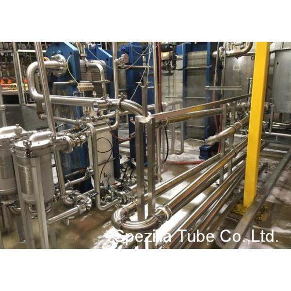 OD 16 Gauge Stainless Steel Pipe , Weldable Steel Tubing ID/OD 320G 3A Certified