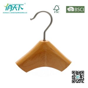 Betterall Pearl Nickle Hook Natural Beech Wood Coat Hanger