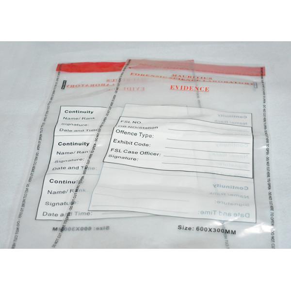 Buy Secure Courier Plastic Evidence Bags , Customized Tamper Proof Bags at wholesale prices