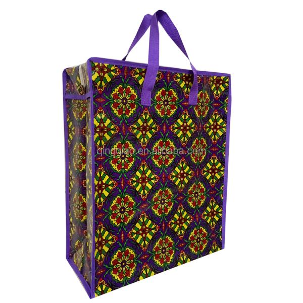 Grocery Woven Shopper Non Woven Poly Bags Lamination Woven Reusable Shopping Bag