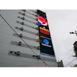 P31.25mm DIP346 LED Video Curtain Display Outdoor Building Facade Digital LED