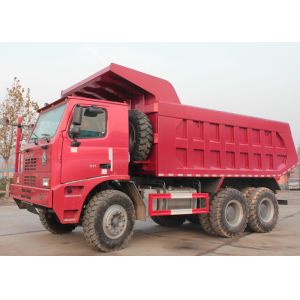 70 Mining Tipper Dump Truck , Euro 2 SINOTRUK HOWO 6x4 Dump Truck