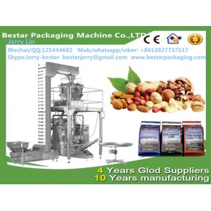 2016 vertical dry nuts packing machines with 14 head multihead weigherBestar