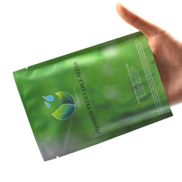 Custom Printing Wholesale Small Heat Sealable Three Side Seal Matte Sachet Empty Coffee Tea Food Packaging Bag