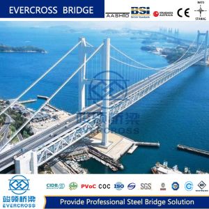 China Permanent Steel Cable Suspension Bridge Long Life Steel Highway Bridge on sale