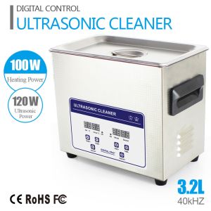 Professional 120W Benchtop Ultrasonic Cleaner Degas Function And Two Transducer