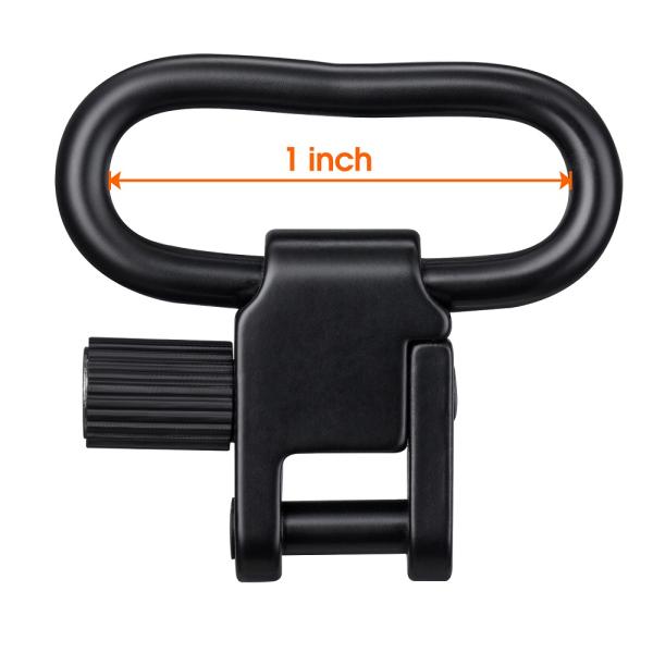 Hunting Shooting Metal Sling Swivels Quick Detach 1.25" 1.5"