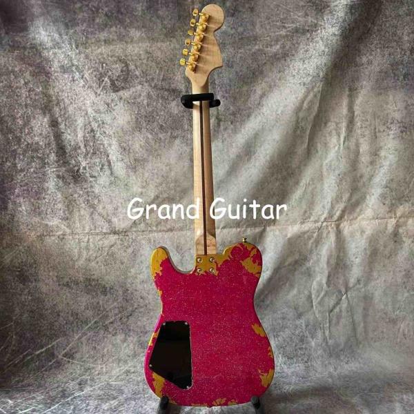 Custom Flamed Maple neck alder body HSH pickup locking tuner stainless steel fret reverse headstock aged relic Electric