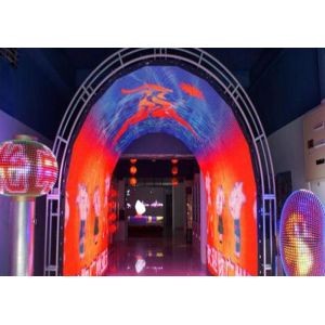 Round Circle LED Display Full Color , Weather Proof LED Stage Backdrop Screen