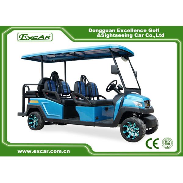Safe & Strong Electric Golf Cart 4 front Seats & 2 back seats 5KW Motor 48V Lithium Battery carried CURTIS AC Control System48V/400A
