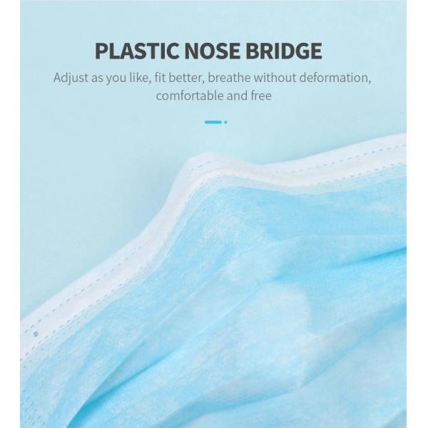 Office Non Medical Disposable Antiviral Blue Face Mask
