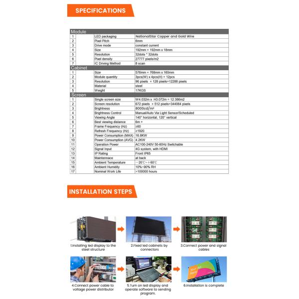 Easy installation waterproof IP65 p6 8000nits steel 4G system outdoor advertising led billboard with HDMl