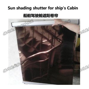 FT002- grey model marine sunshade curtain spring automatic positioning cabin