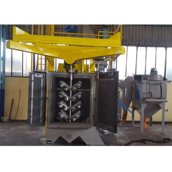 Buy Small Steel Shot Blasting Machine 25T/H Lifting Capacity With Rubber Belt at wholesale prices