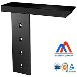 Customized Iron Metal Black Wall Floating Shelf Brackets with Cutting Process