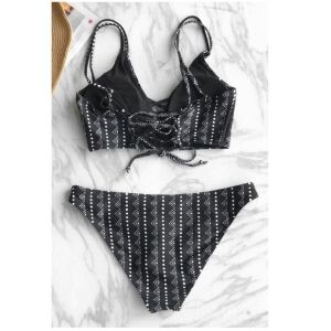 ORANGE BOHO TANK BIKINI