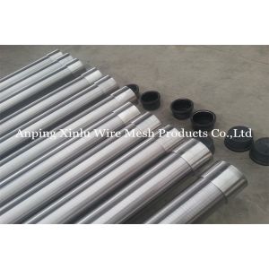 4" Looped V Wire Wrapped Johnson Type Continuous Slot Water Well Screen Pipe For