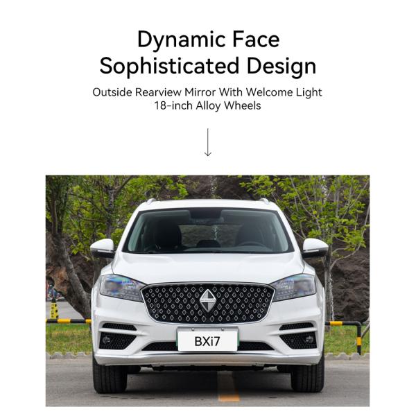 2023 Borgward Bxi7 Pure Electric speed 195km/h Fast Charging Road Legal Electric Vehicles with 178 kW Total Motor Power