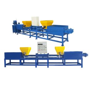 Quality Compressed Wood Block Making Machine Pallet Feet Extruder Machine for sale