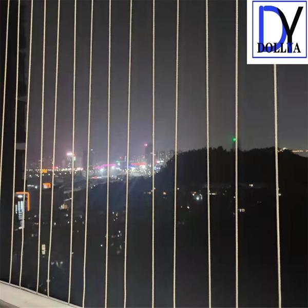 Buy Fixed Window Invisible Grille with Aluminum Alloy Frame and Nylon Coating for Home Security at wholesale prices