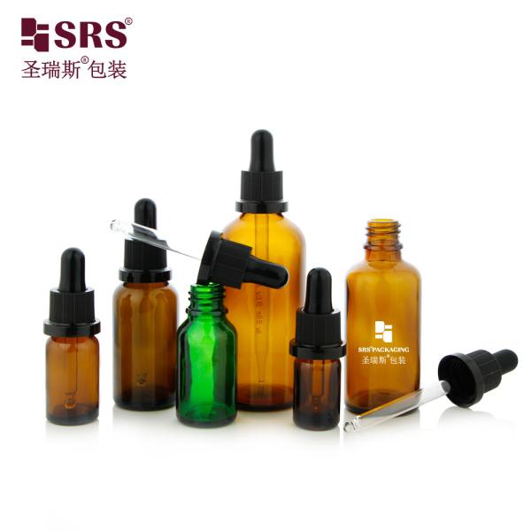 D012 Round Shape Empty Essential Oil Dropper Bottle Customization Color Logo Printed No Leakage Container